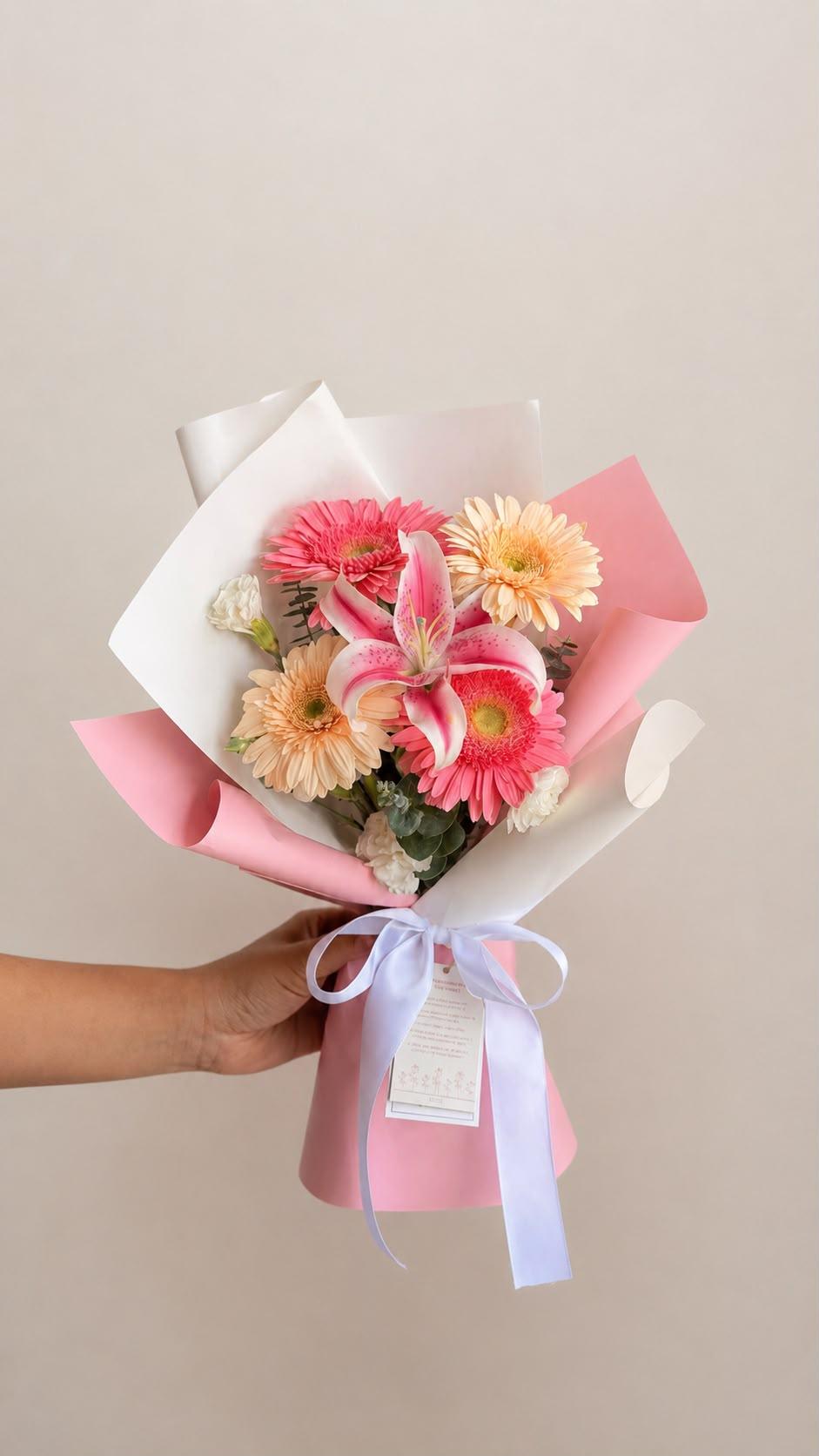 🌸 Ramo de Lirio y Gerberas